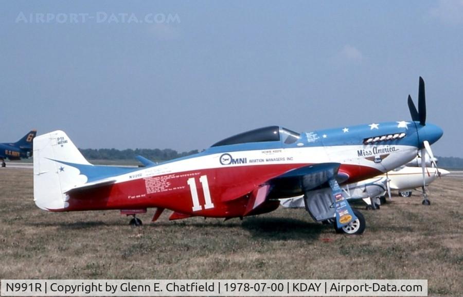 N991R, 1993 North American P-51D Mustang C/N 122-41076, On the flight line at the Dayton International Air Show