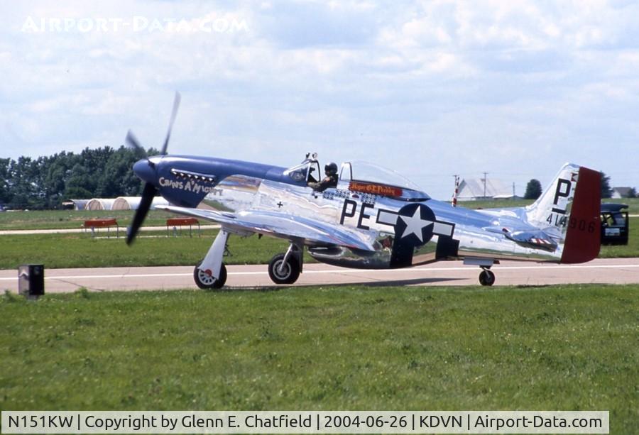 N151KW, 1962 North American P-51D Mustang C/N 44-74813, Heading out for the flying show.