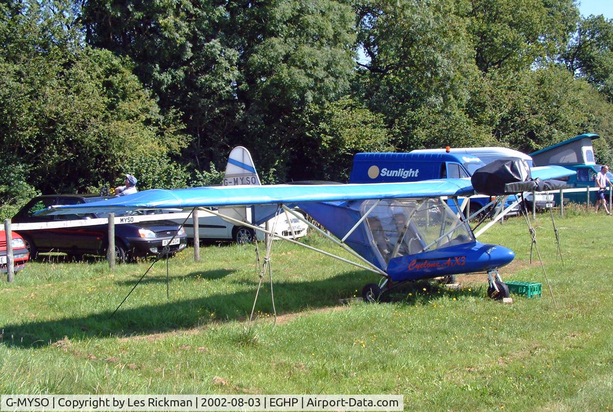 G-MYSO, 1994 Cyclone Airsports AX3/503 C/N C 4043215, Cyclone AX3/503