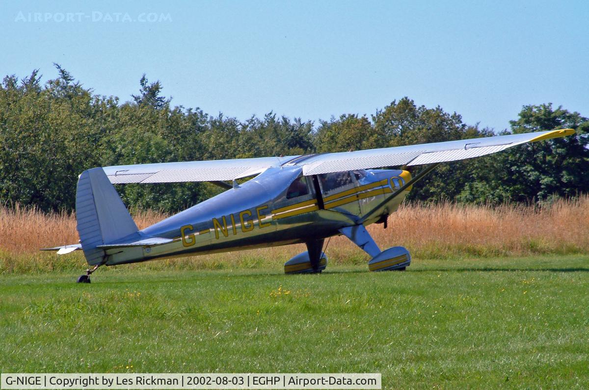 G-NIGE, 1946 Luscombe 8E Silvaire C/N 3525, Luscombe 8E Silvaire