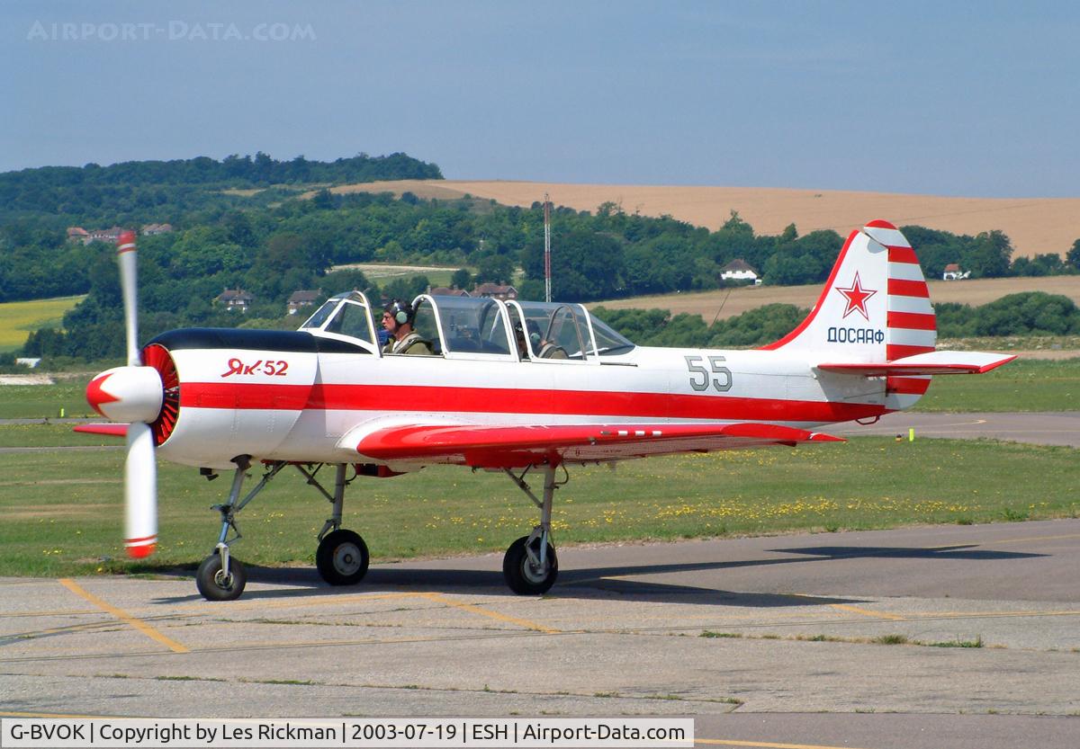 G-BVOK, 1991 Yakovlev (Aerostar) Yak-52 C/N 9111505, Yakovlev Yak-52 (55)