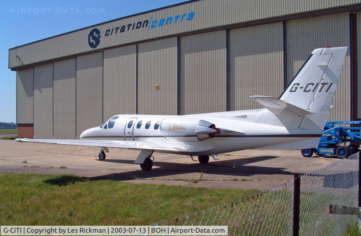 G-CITI, 1978 Cessna 501 Citation I/SP C/N 501-0084, Cessna 501 Citation