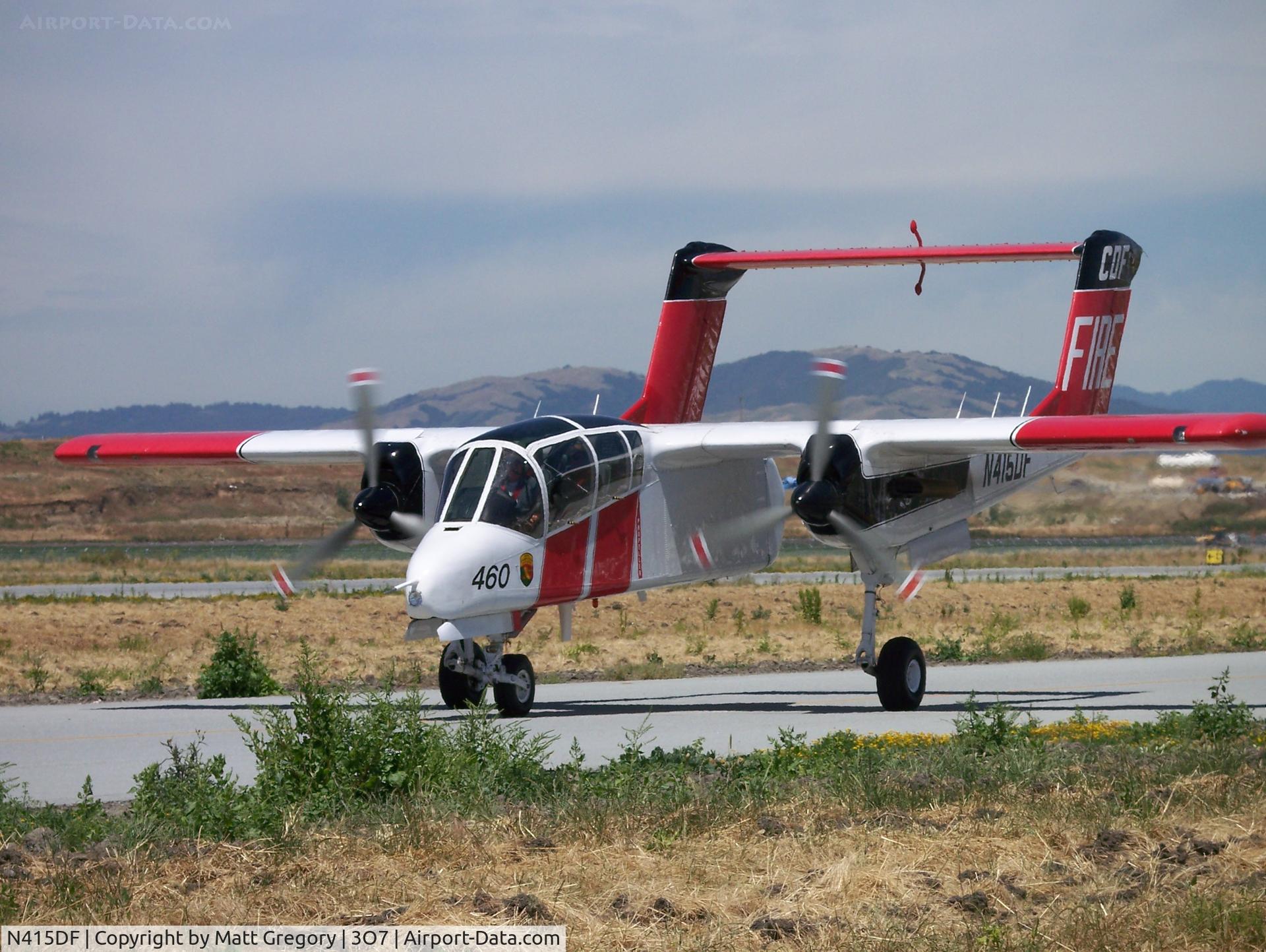 N415DF, North American Rockwell OV-10A Bronco C/N 30568M38, CDF OV-10 Bronco at Hollister