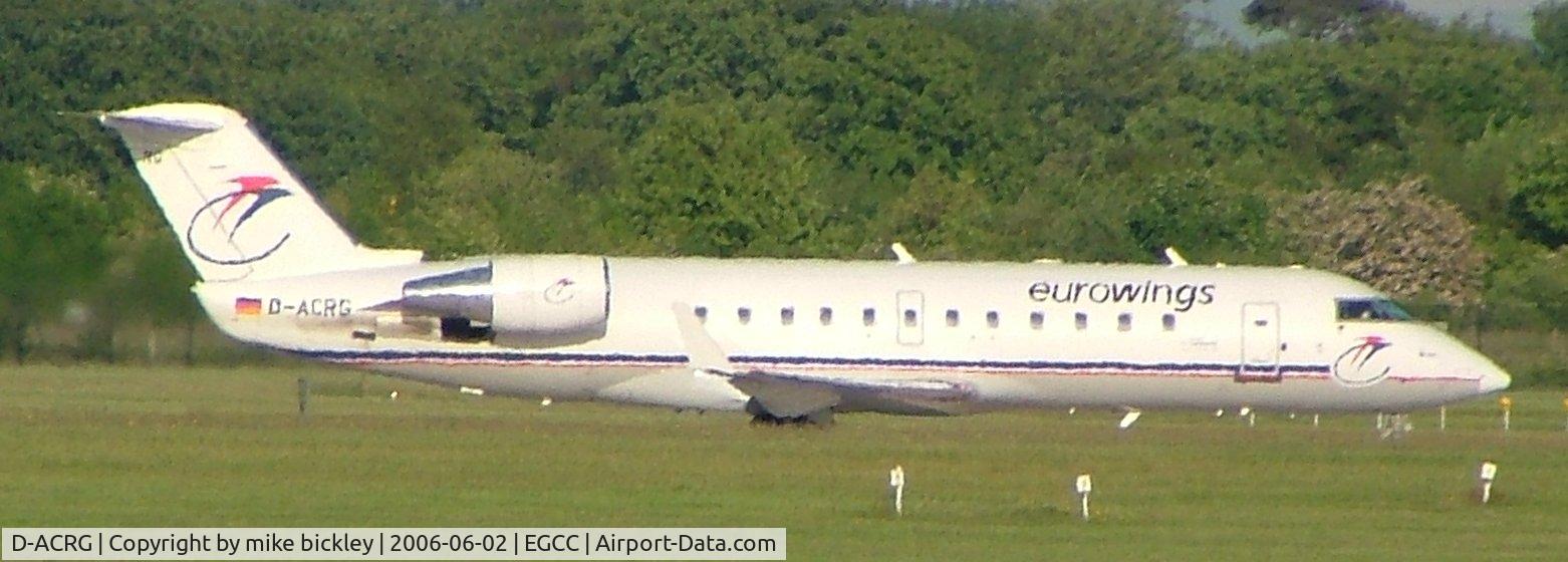 D-ACRG, 2002 Bombardier CRJ-200ER (CL-600-2B19) C/N 7630, awaiting clearance to roll