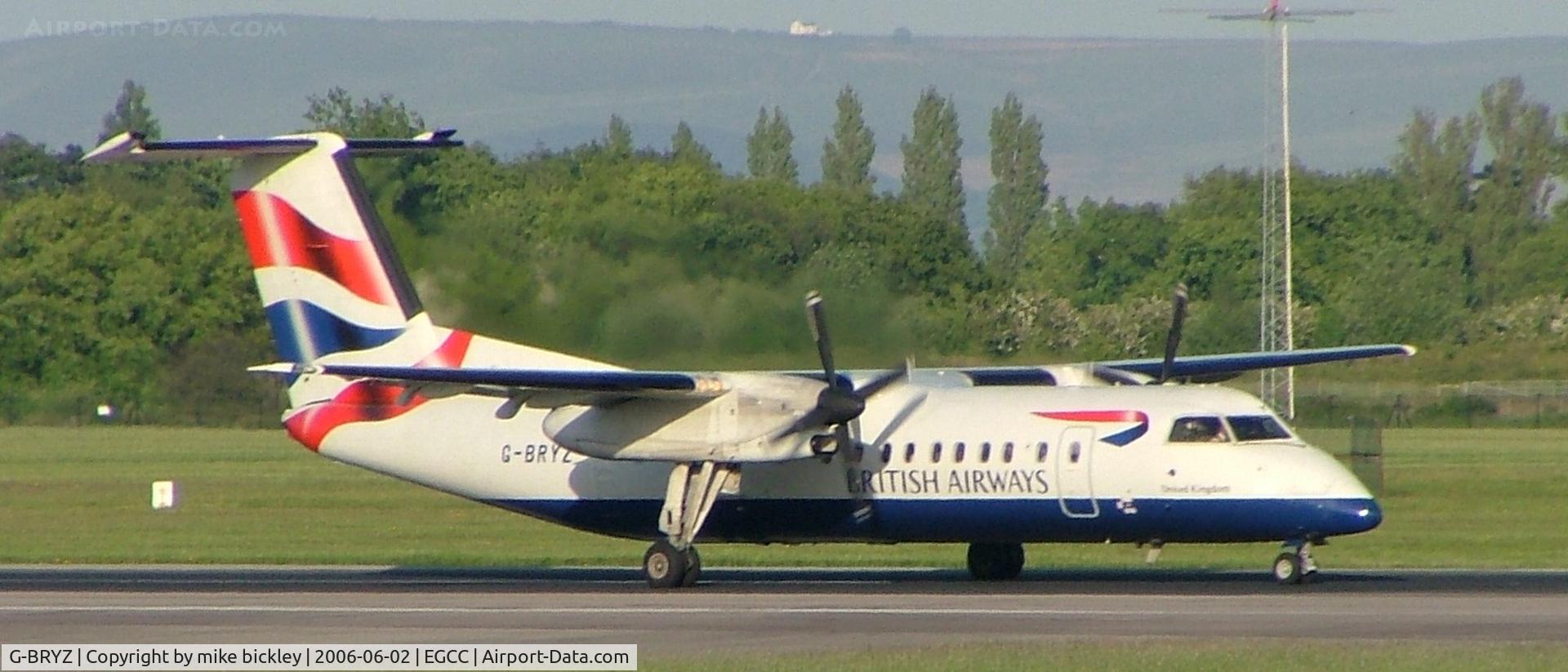 G-BRYZ, 1998 De Havilland Canada DHC-8-311 Dash 8 C/N 464, rolling out