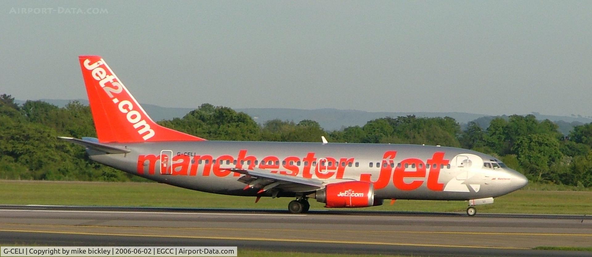 G-CELI, 1986 Boeing 737-330 C/N 23526, shiney manchester jet2 livery