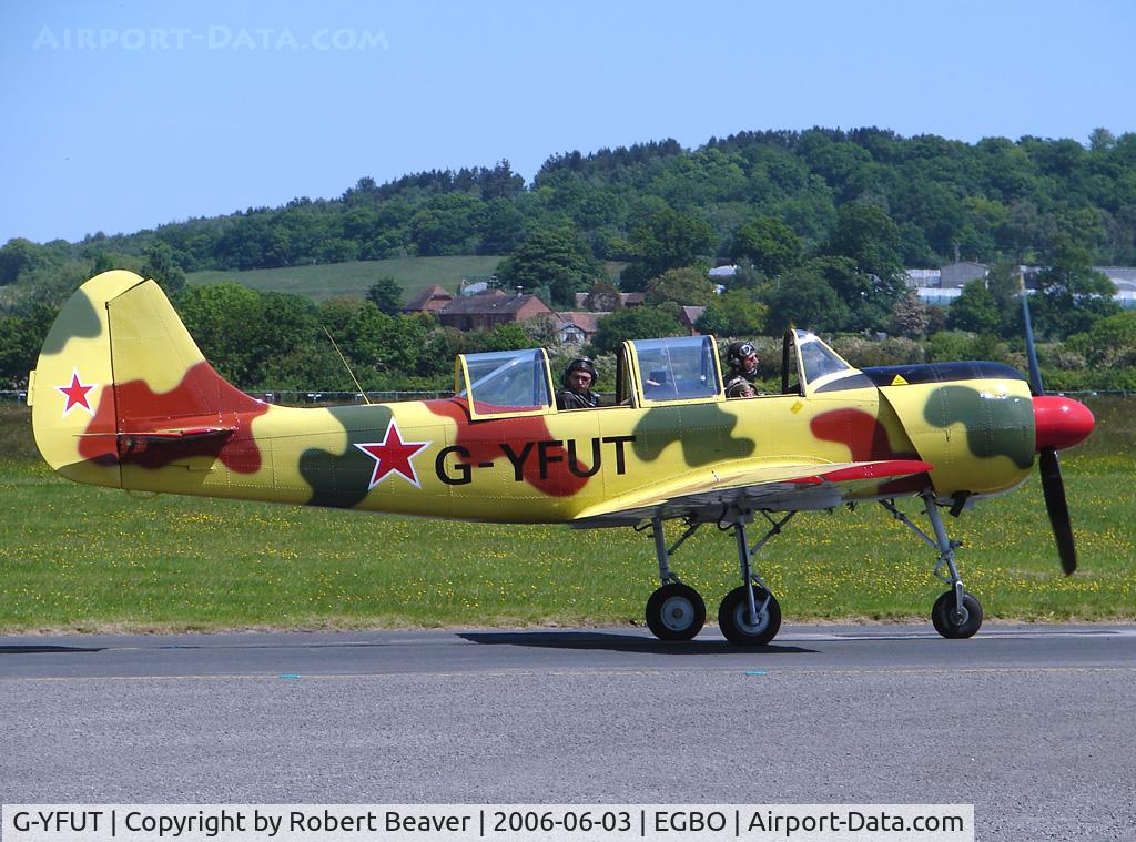 G-YFUT, 1988 Bacau Yak-52 C/N 888410, Yakolev Yak 52