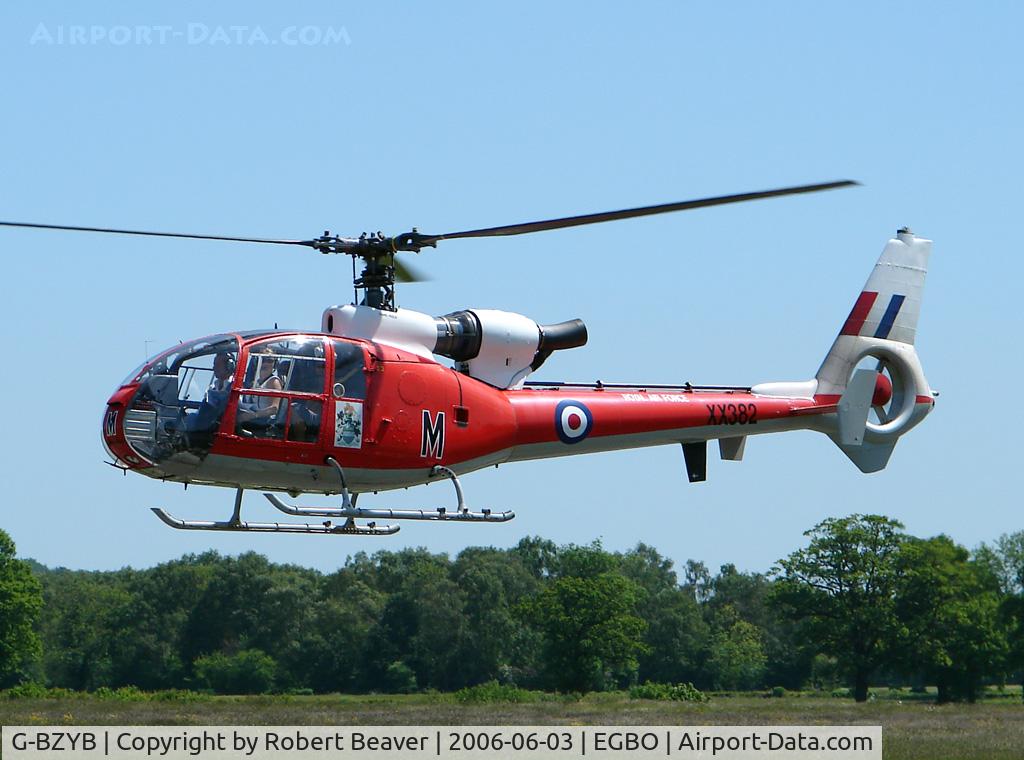 G-BZYB, 1974 Westland SA-341D Gazelle HT3 C/N WA1272, Westland Gazelle HT3