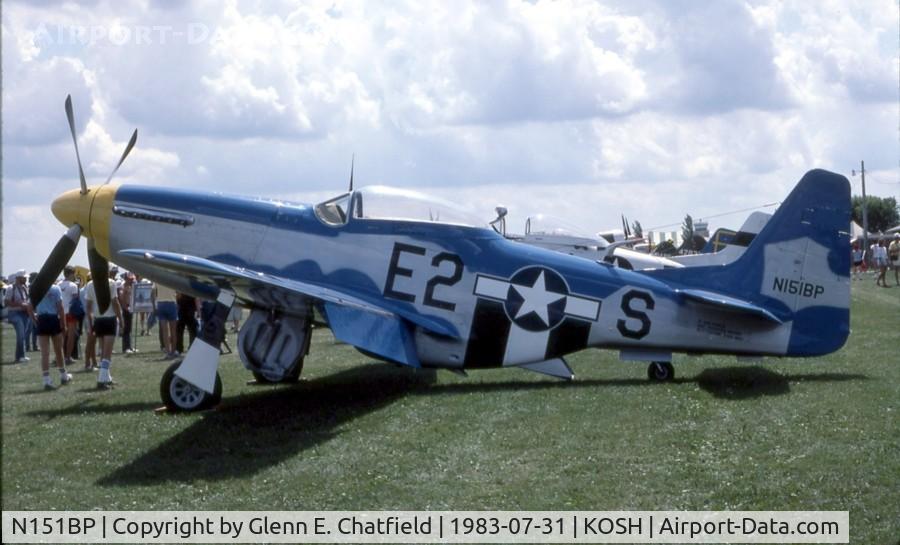 N151BP, 1944 North American P-51D Mustang C/N 122-41448, At the EAA Fly In