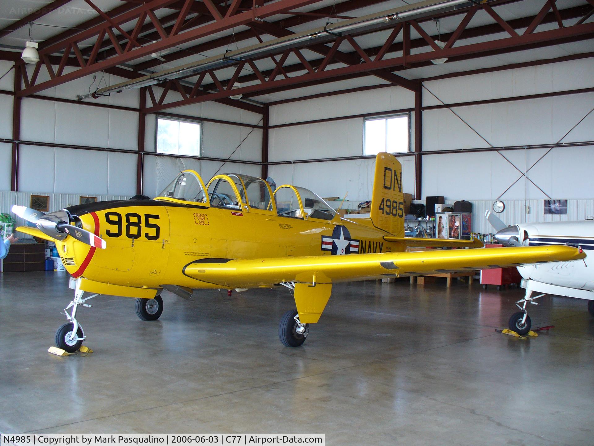 N4985, 1953 Beech (CCF) T-34A (A45) Mentor C/N CCF34-125, Beech T-34A