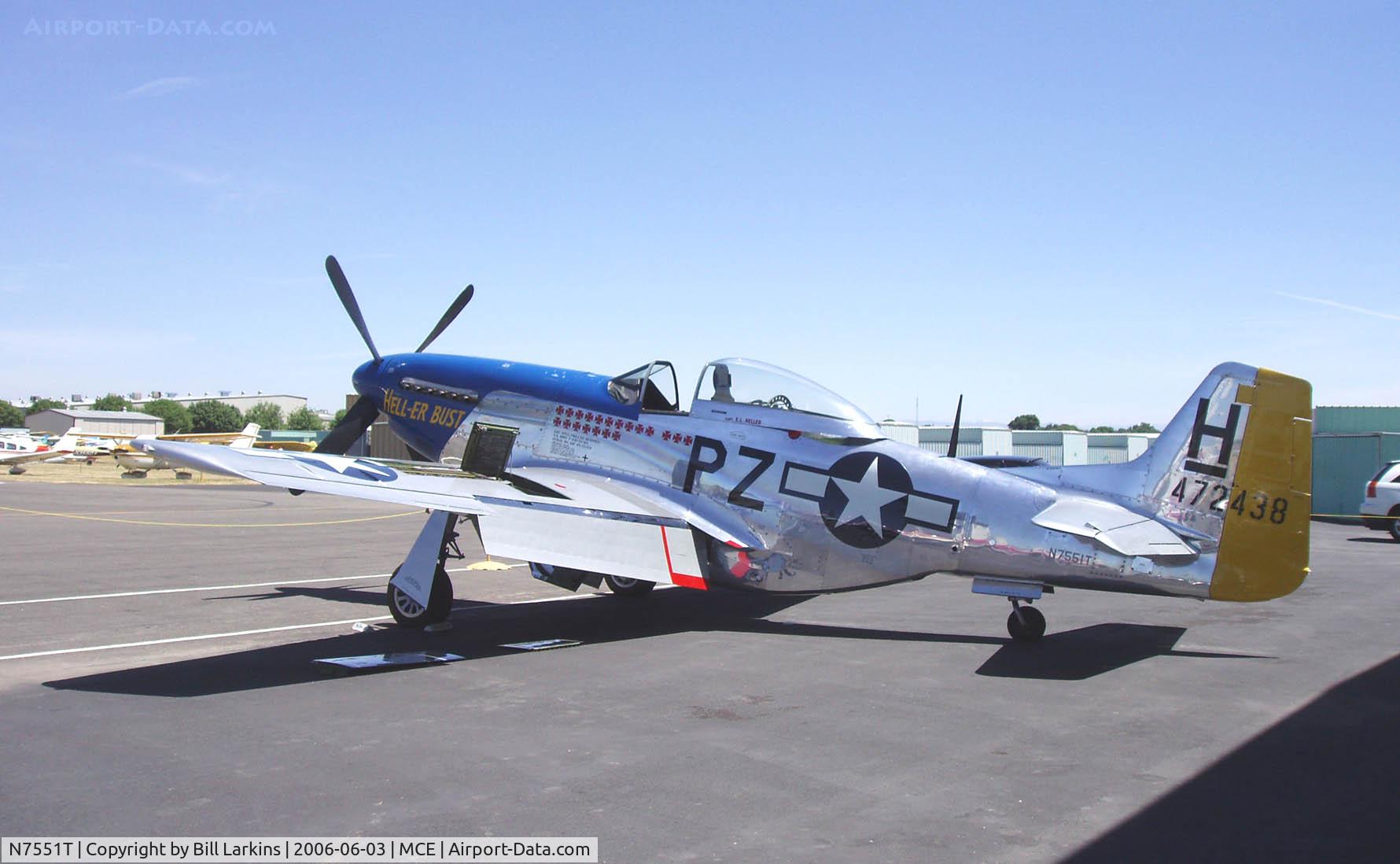 N7551T, 1944 North American P-51D Mustang C/N 122-38997, New paint job