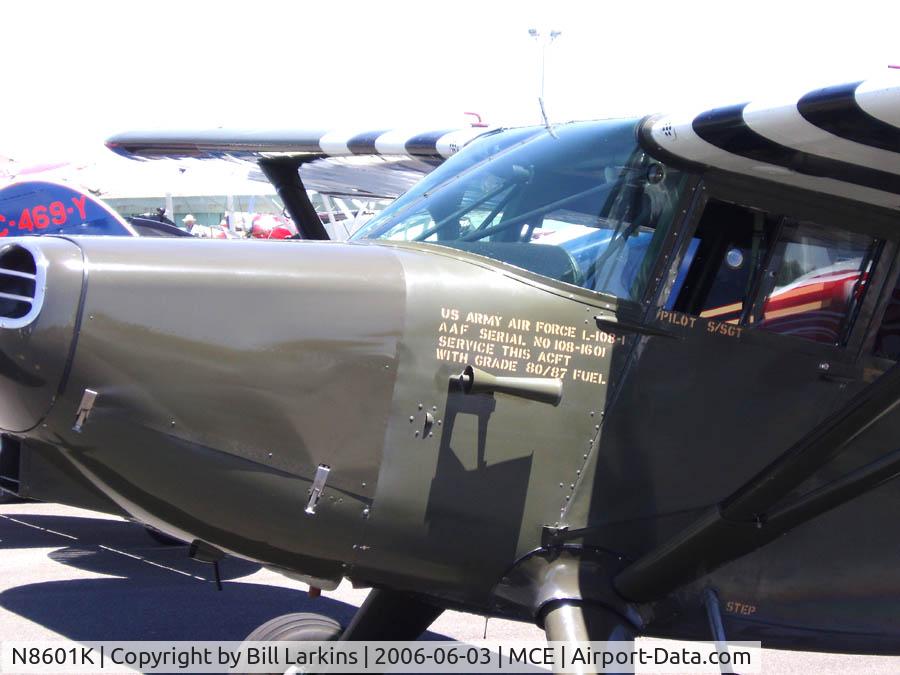 N8601K, 1947 Stinson 108-1 Voyager C/N 108-1601, Closeup detail