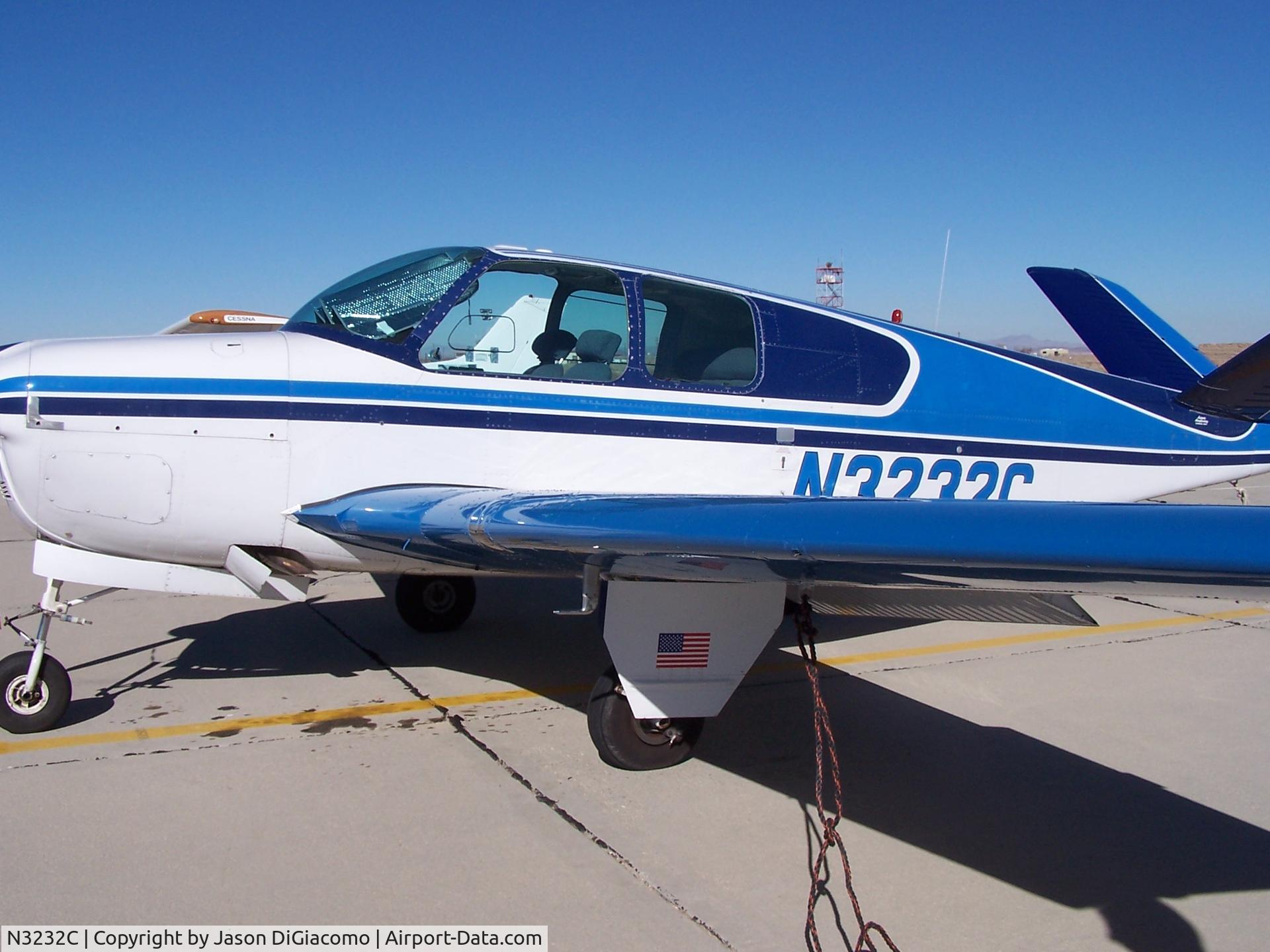 N3232C, 1954 Beech E35 C/N D-3897, Bonanza at Edwards AFB