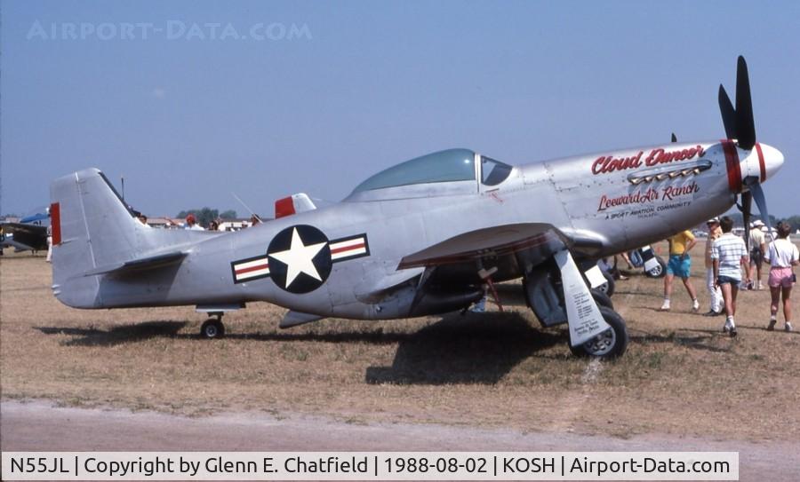 N55JL, 1944 North American F-51D Mustang C/N 124-44471, At the EAA Fly In