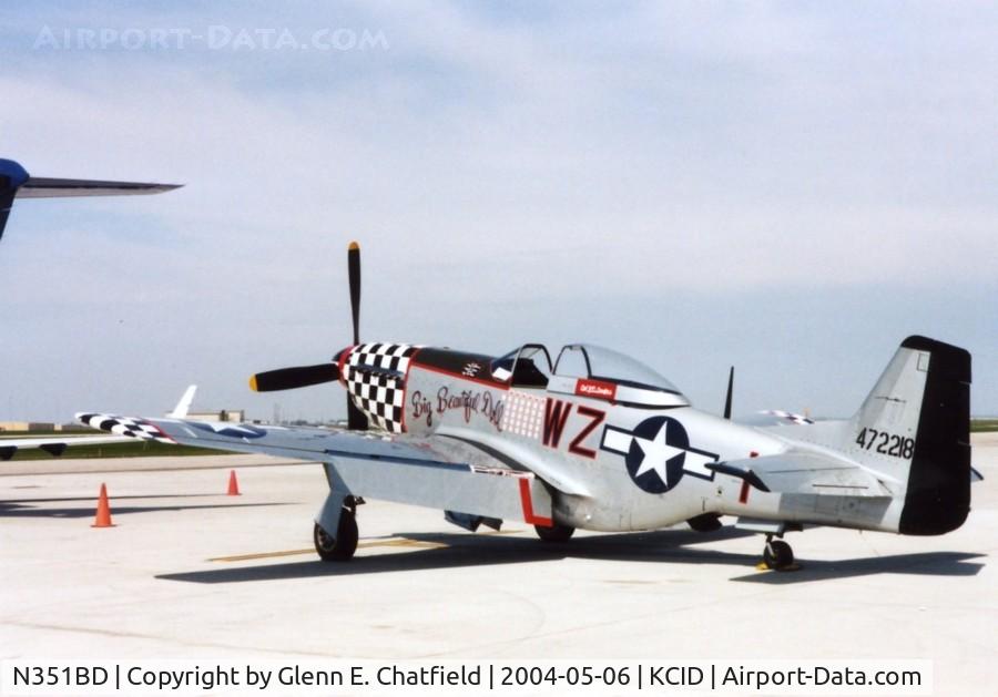 N351BD, 1944 North American F-51D Mustang C/N 44-85634, Just stopping over