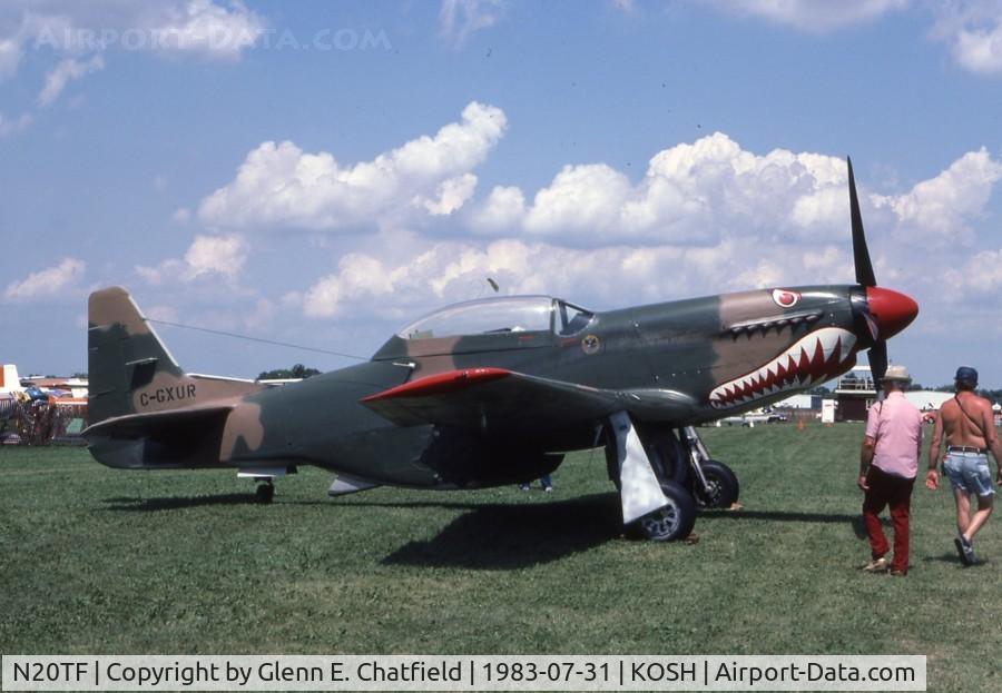 N20TF, 1967 North American (Cavalier) TF-51D Mustang C/N AF67-14866, At the EAA Fly In with old call sign CGXUR