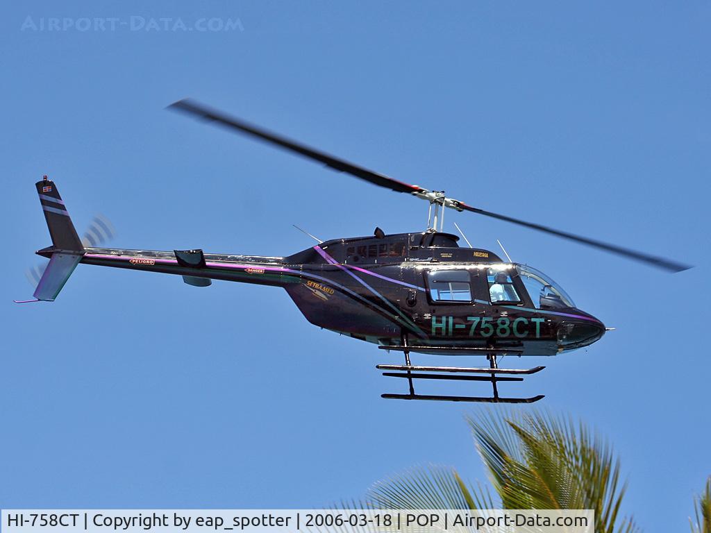 HI-758CT, Bell 206B JetRanger II C/N Not known HI-758CT, flying to Airport Puerto Plata