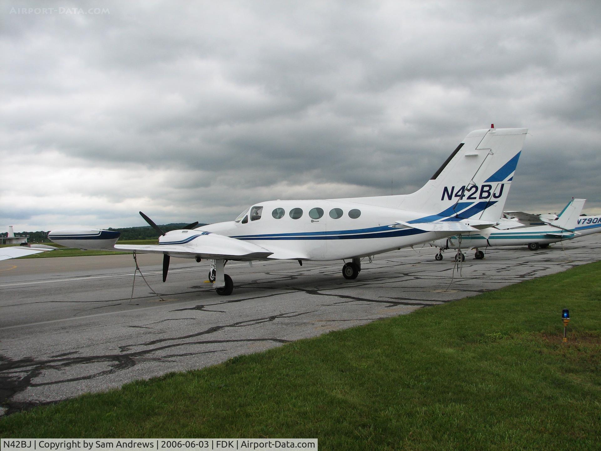 N42BJ, 1972 Cessna 421B Golden Eagle C/N 421B0342, At Frederick, MD for the AOPA Fly-in.  All the way from Oklahoma city?