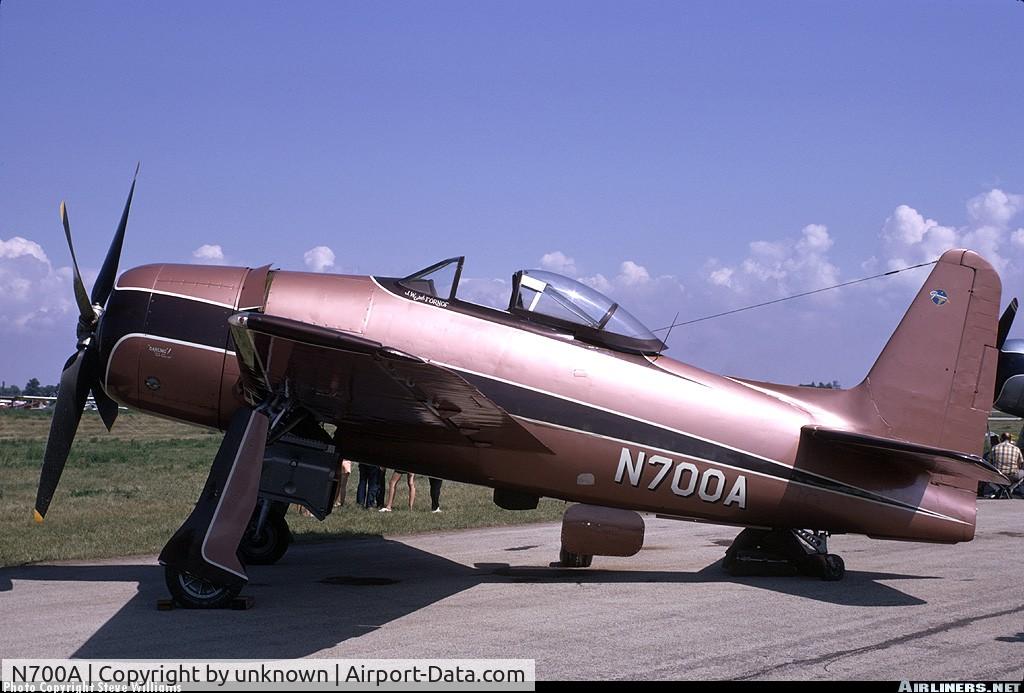 N700A, 1950 Grumman G-58B Gulfhawk C/N D.1262, Bearcat was owned by J. W. 