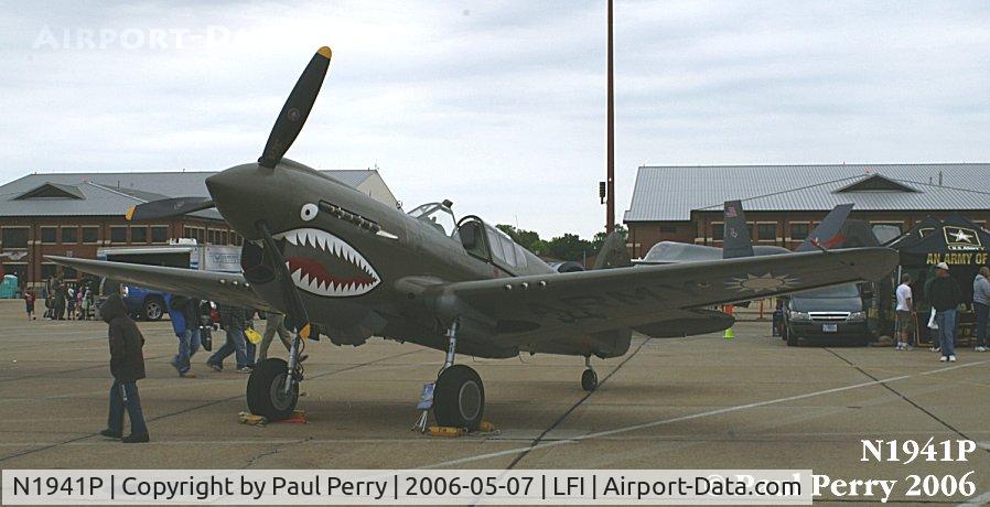 N1941P, 1941 Curtiss P-40E C/N 1025, Flying Tigers' P-40 from the Fighter Factory