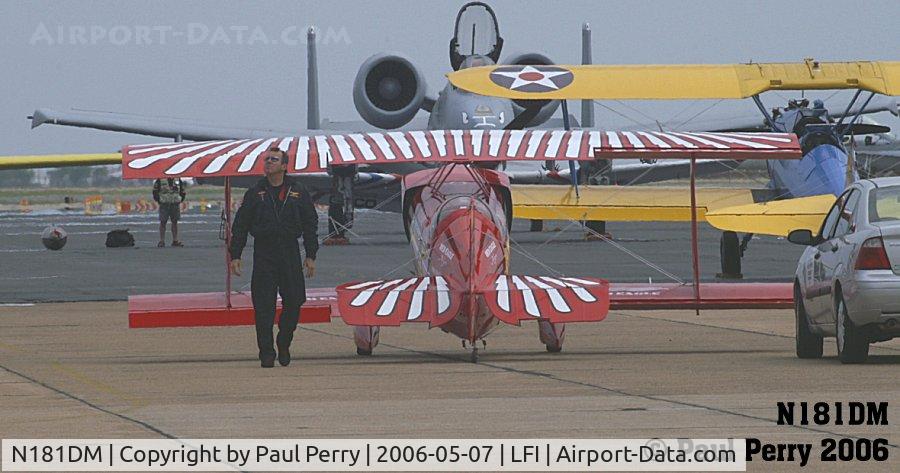 N181DM, 2001 Christen Eagle I C/N M002, Parked on the hot ramp