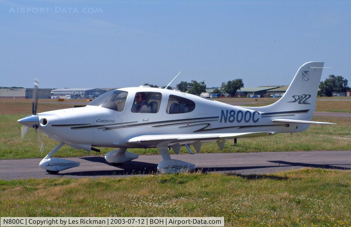 N800C, 2002 Cirrus SR22 C/N 0367, Cirrus SR22