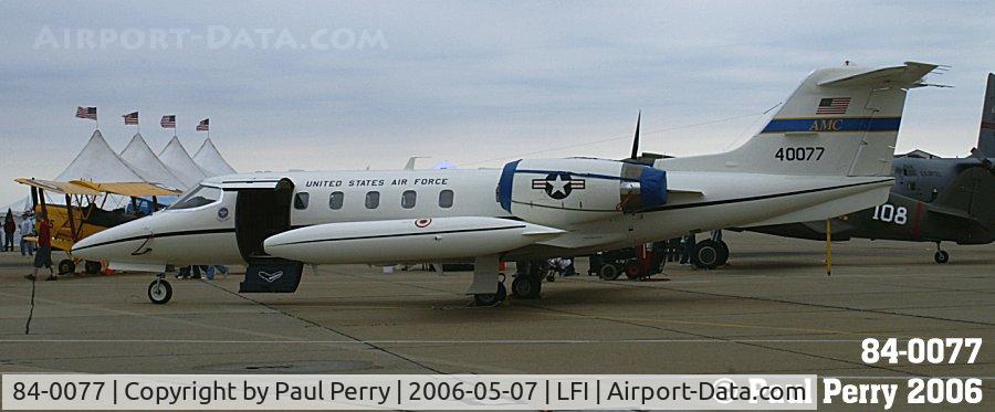 84-0077, 1984 Gates Learjet C-21A C/N 35A-523, Later in the day, and she's got the doors open