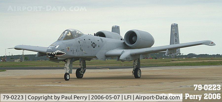 79-0223, 1979 Fairchild Republic A-10A Thunderbolt II C/N A10-0487, I cannot get enough of an A-10.  A beautiful plane to be sure