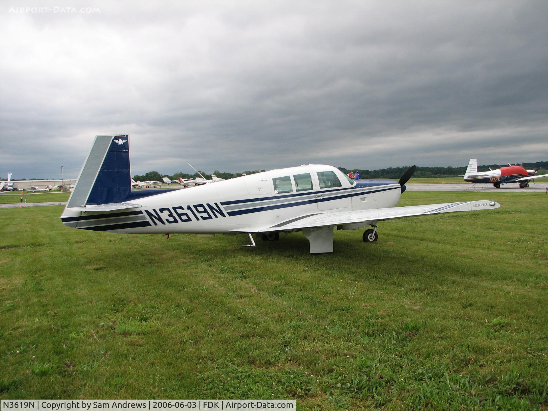 N3619N, 1967 Mooney M-20G Statesman C/N 680015, On the ground at the AOPA Fly-In 2006 from Lancaster, PA