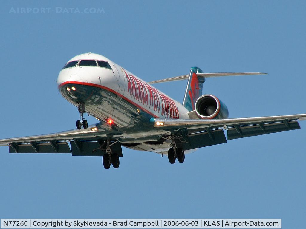 N77260, 1998 Bombardier CRJ-200LR (CL-600-2B19) C/N 7260, America West Express - (Mesa Airlines) / 1998 Bombardier Inc CL-600-2B19