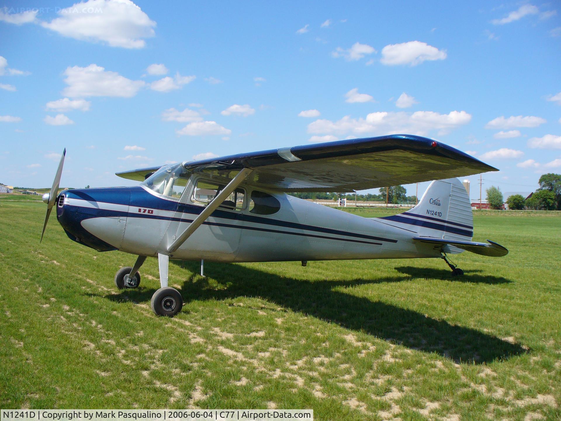N1241D, 1956 Cessna 170A C/N 19795, Cessna 170