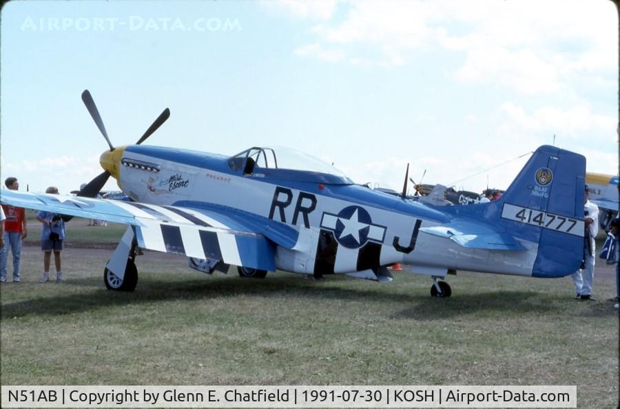 N51AB, 1944 North American P-51D Mustang C/N 44-14777, At the EAA Fly In
