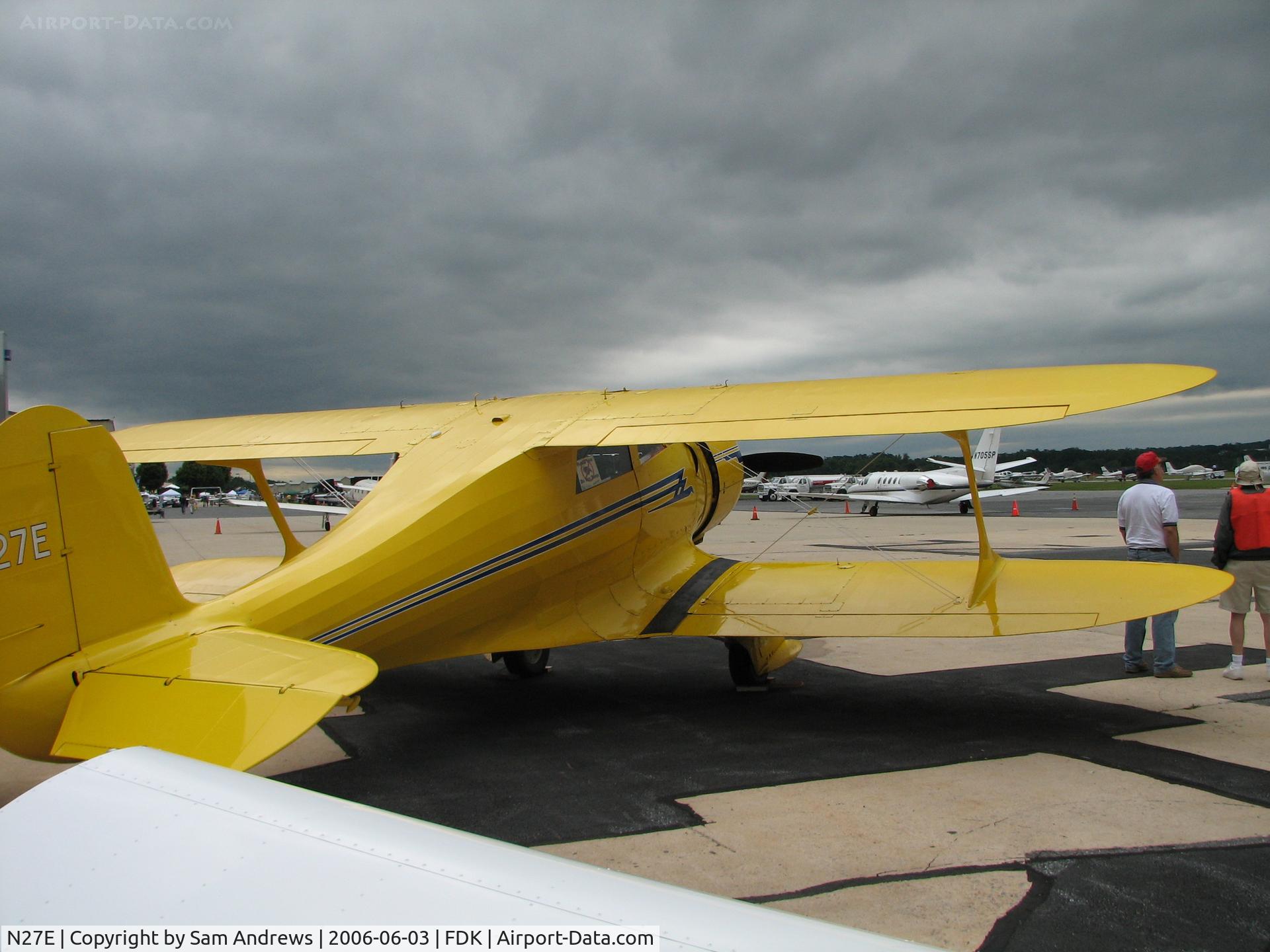 N27E, 1944 Beech D17S Staggerwing C/N 6883, Couldn't get in a position for this angle without some part of that wing in the picture