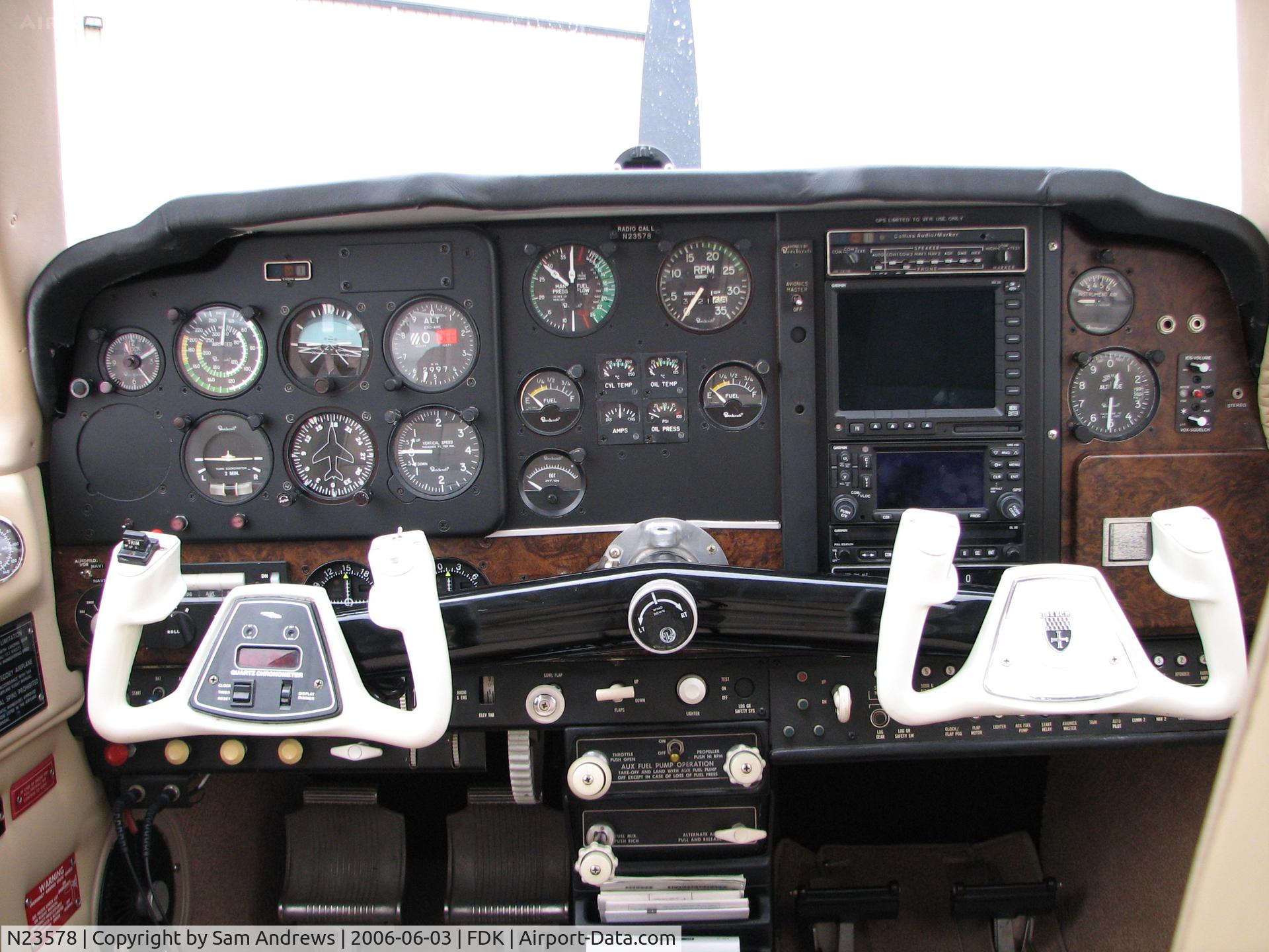 N23578, 1977 Beech A36 Bonanza 36 C/N E-1185, Garmin panel