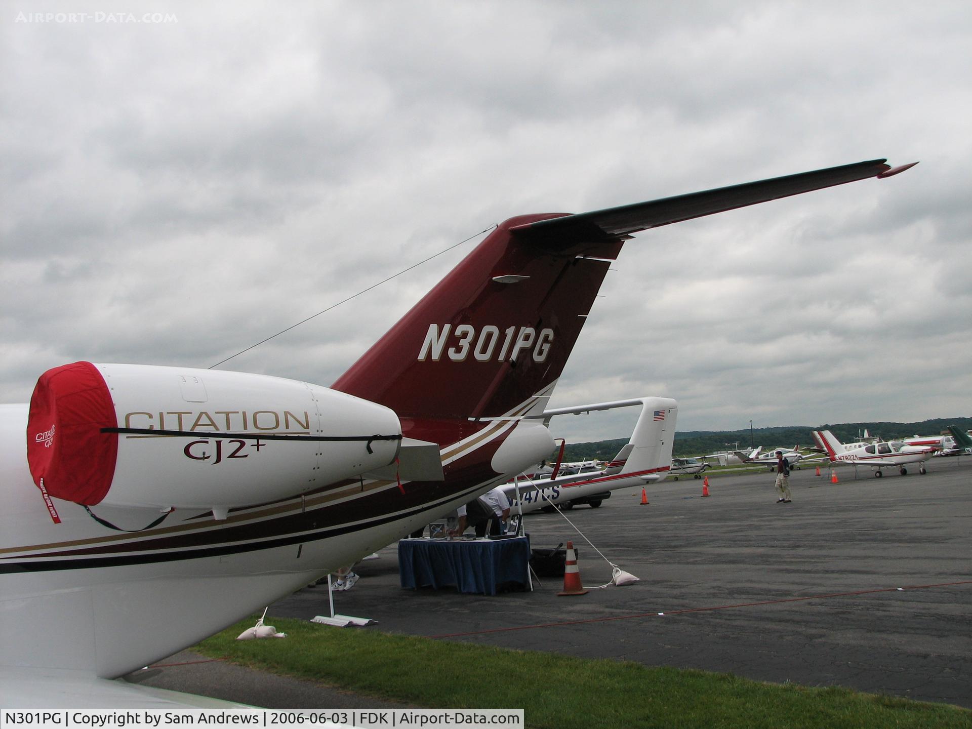 N301PG, 2006 Cessna 525A CitationJet CJ2+ C/N 525A-0301, This plane was sitting nicely all day.  Flew back to Wichita that night.