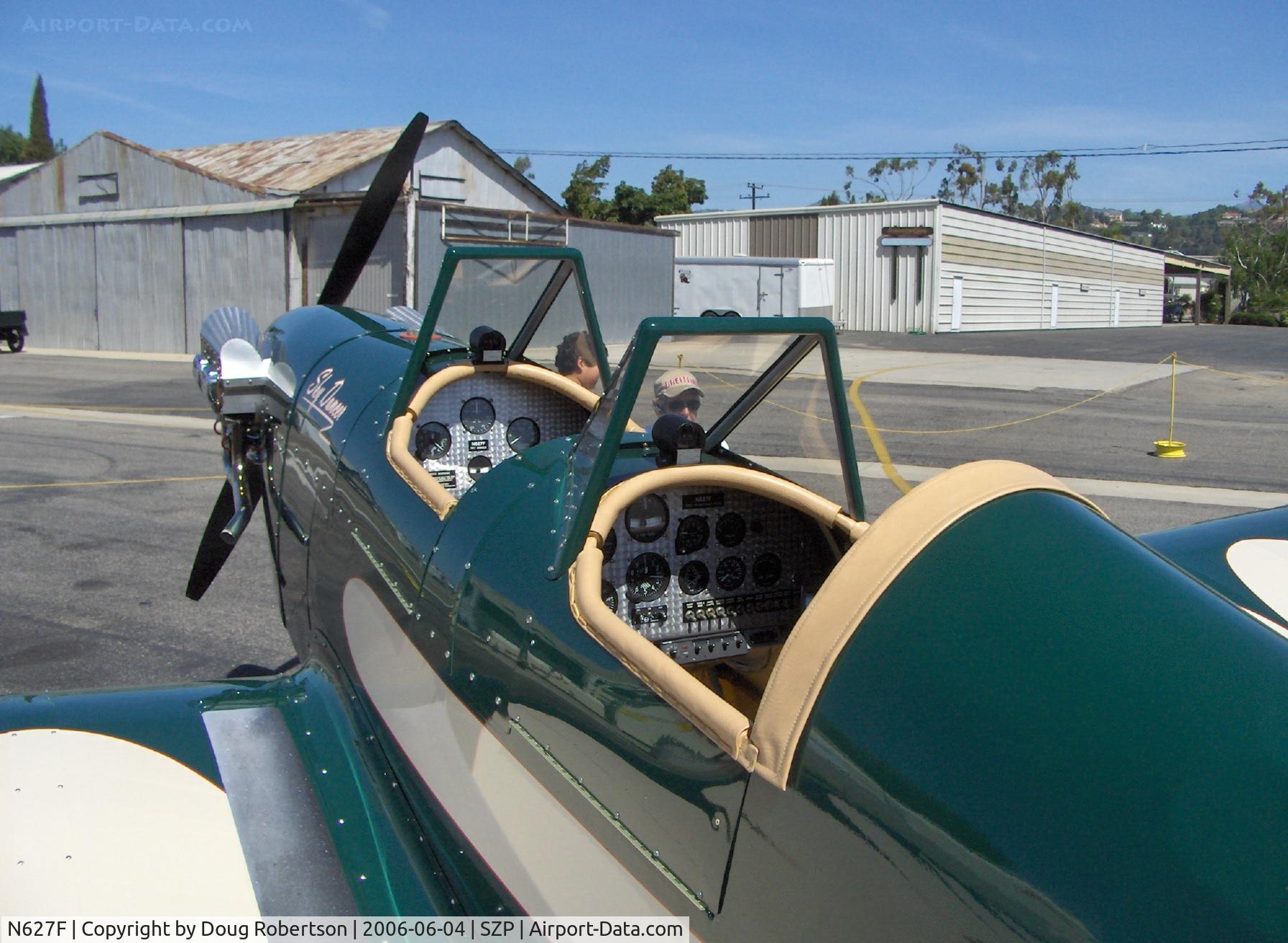 N627F, 2005 Fisher Steven C Sky Dancer C/N 001, 2005 Fisher SKY DANCER, Lycoming O-235, cockpits