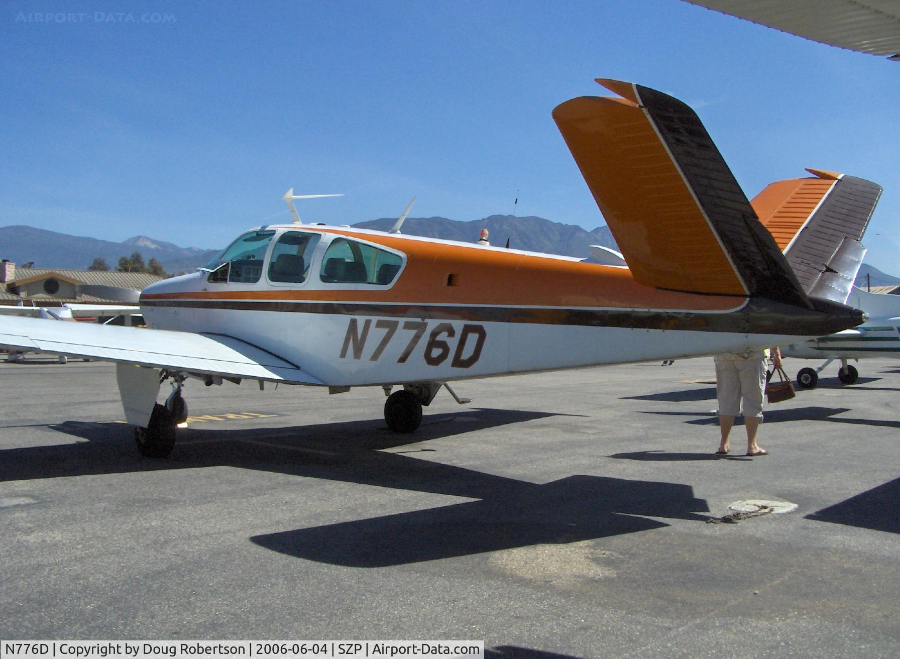 N776D, 1969 Beech V35A-TC Bonanza C/N D-9063T, 1969 Beech V35A-TC TURBO BONANZA, Continental TSIO-520-D 285 Hp