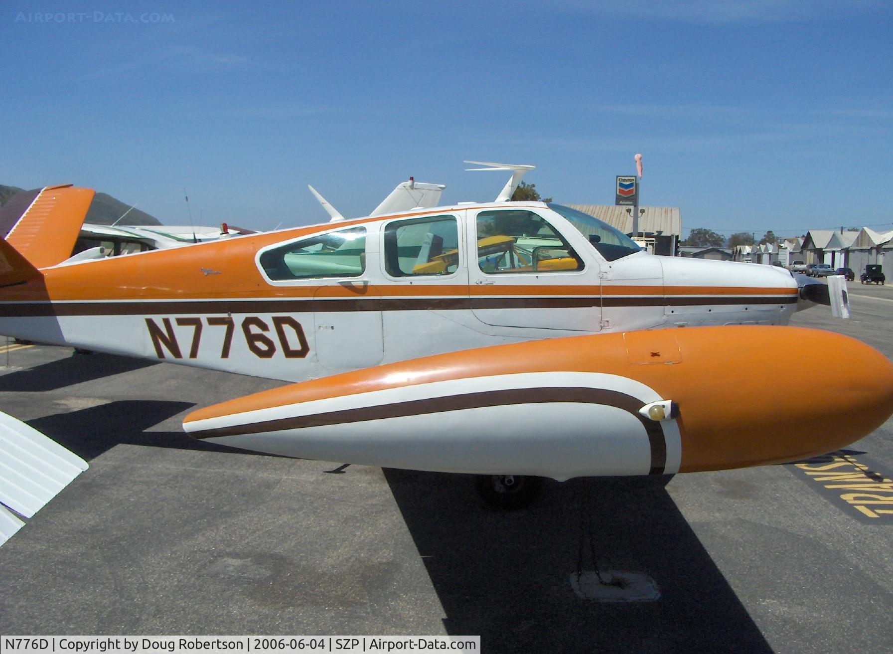 N776D, 1969 Beech V35A-TC Bonanza C/N D-9063T, 1969 Beech V35A-TC TURBO BONANZA, Continental TSIO-520-D 285 Hp