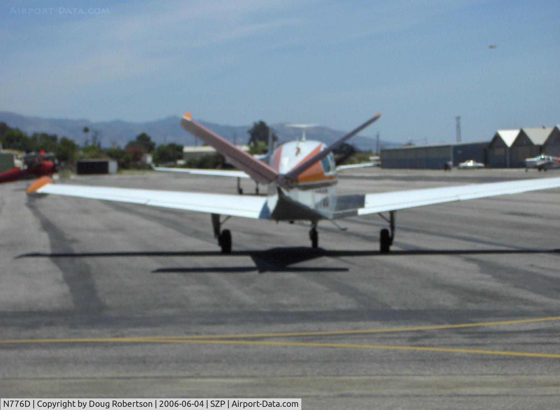N776D, 1969 Beech V35A-TC Bonanza C/N D-9063T, 1969 Beech V35A-TC TURBO BONANZA, Continental TSIO-520-D 285 Hp, taxi to Runway 22