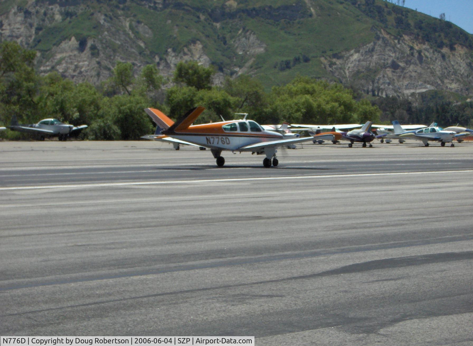 N776D, 1969 Beech V35A-TC Bonanza C/N D-9063T, 1969 Beech V35A-TC TURBO BONANZA, Continental TSIO-520-D 285 HP, takeoff roll Runway 22
