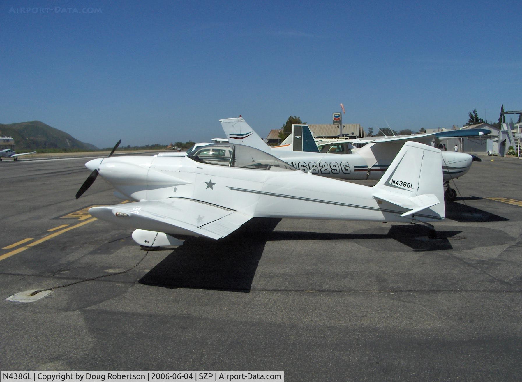 N4386L, 1992 Vans RV-4 C/N 1346, 1992 Anderson VAN'S RV-4, Lycoming O-320