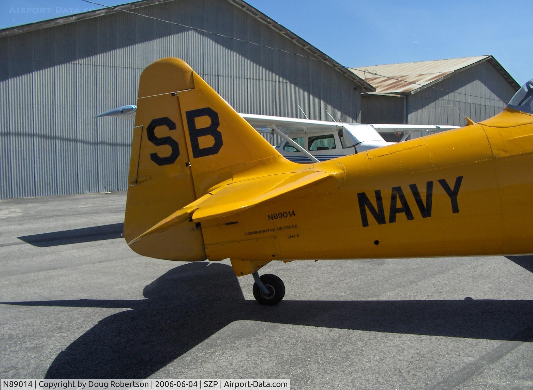 N89014, 1943 North American SNJ-5 Texan Texan C/N 84865, 1943 North American SNJ-5, P&W R-1340 600 Hp radial, tail detail