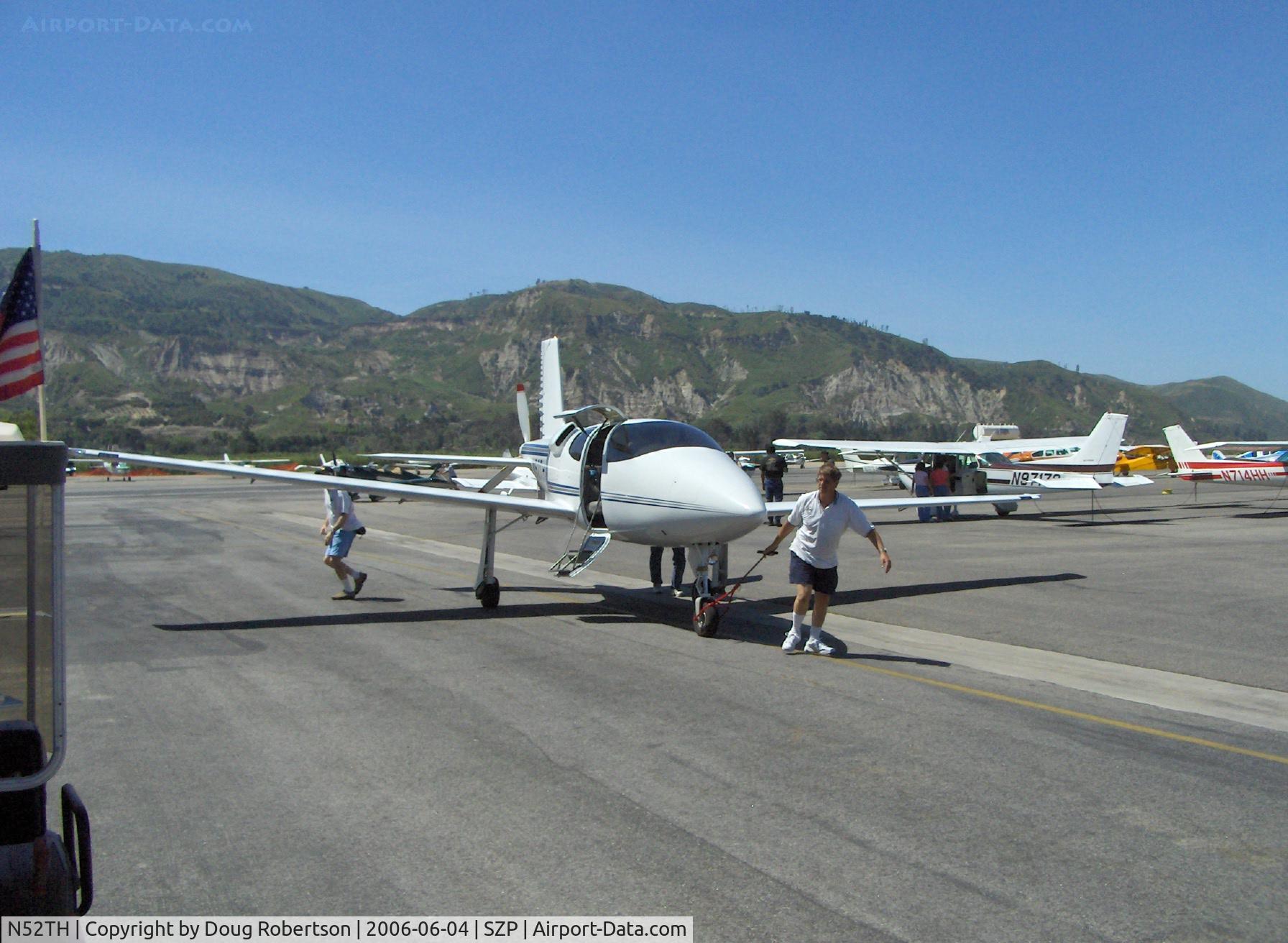 N52TH, 1999 Cirrus VK-30 C/N 143, 1999 Hastings CIRRUS VK-30, Continental IO-550 pusher, spotting the aircraft