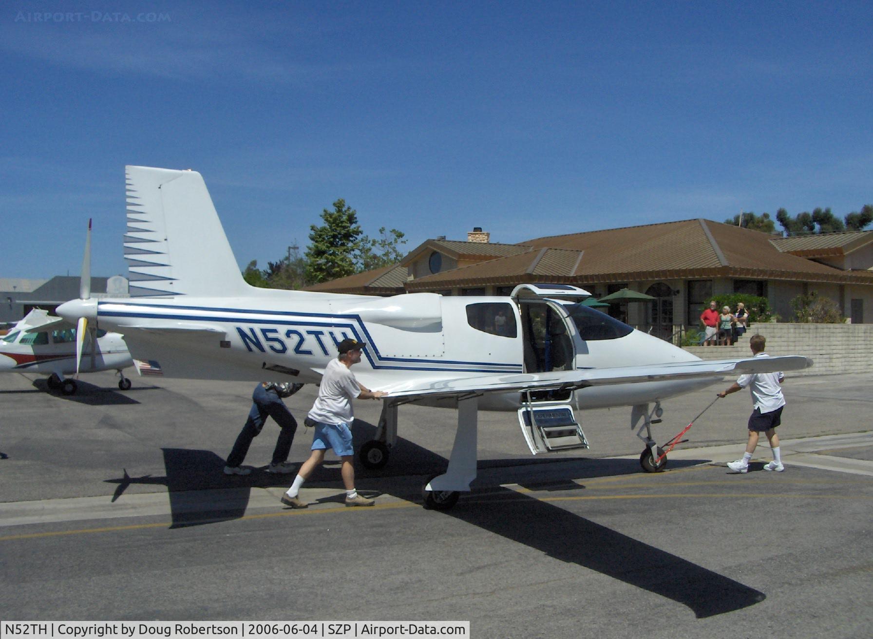 N52TH, 1999 Cirrus VK-30 C/N 143, 1999 Hastings CIRRUS VK-30, Continental IO-550 pusher, spotting the aircraft