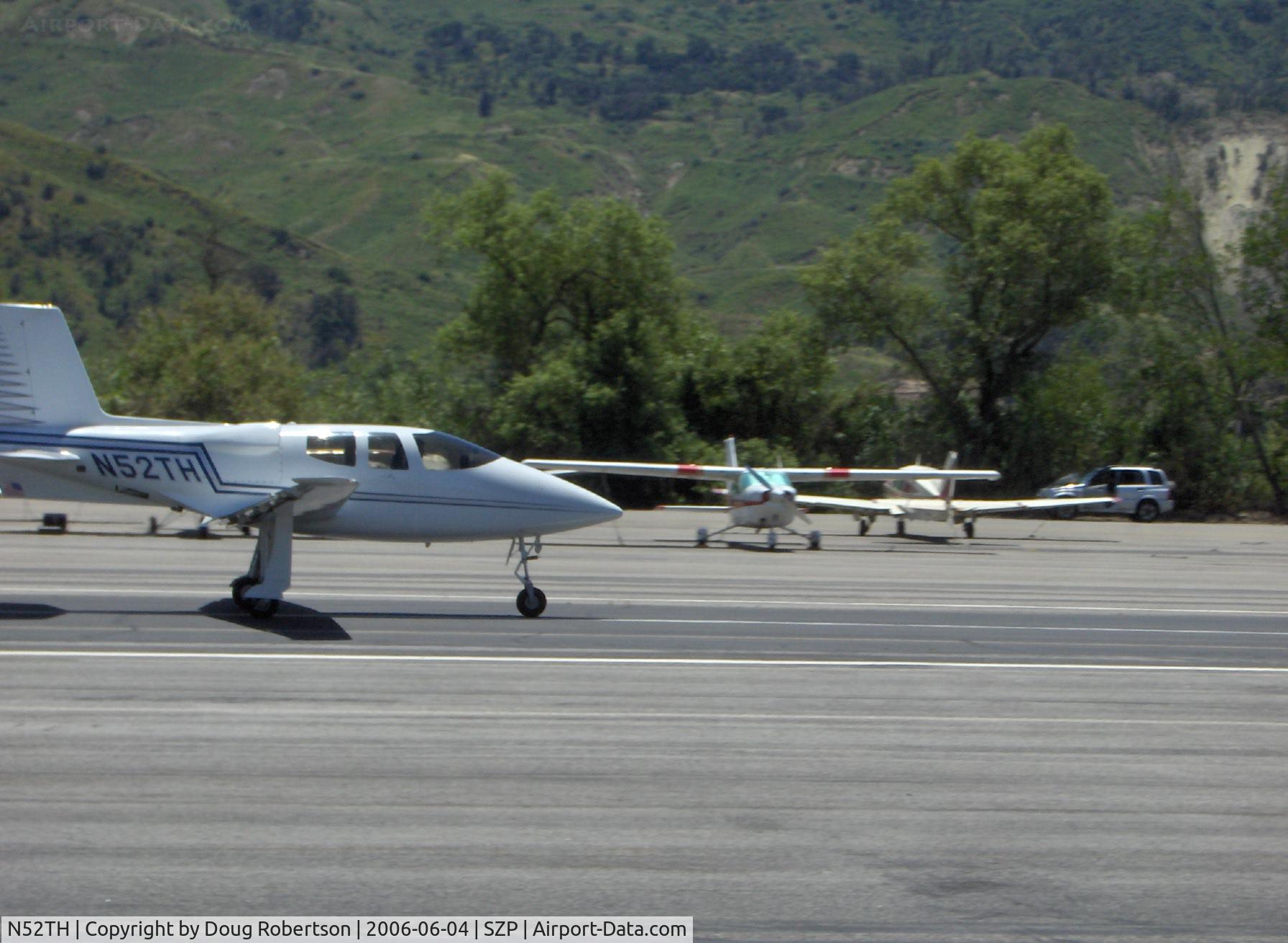 N52TH, 1999 Cirrus VK-30 C/N 143, 1999 Hastings CIRRUS VK-30, Continental IO-550 pusher, takeoff roll Runway 22