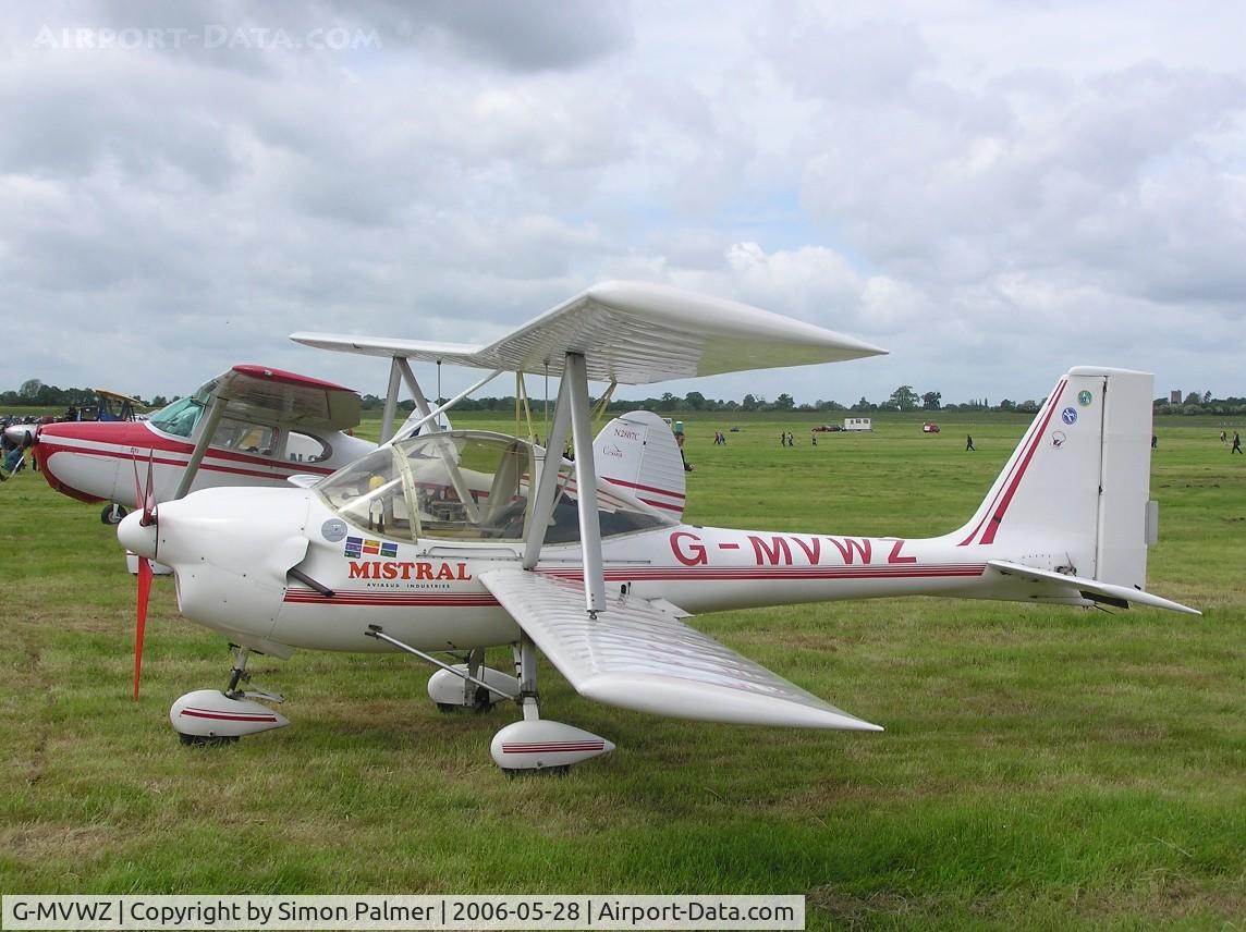 G-MVWZ, 1989 Aviasud Mistral C/N BMAA/HB/008, Aviasud Mistral ultralight at Keevil