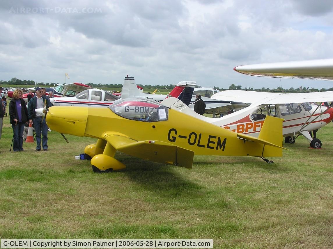 G-OLEM, 2005 Jodel D-18 C/N PFA 169-11613, Jodel on a cloudy day at Keevil