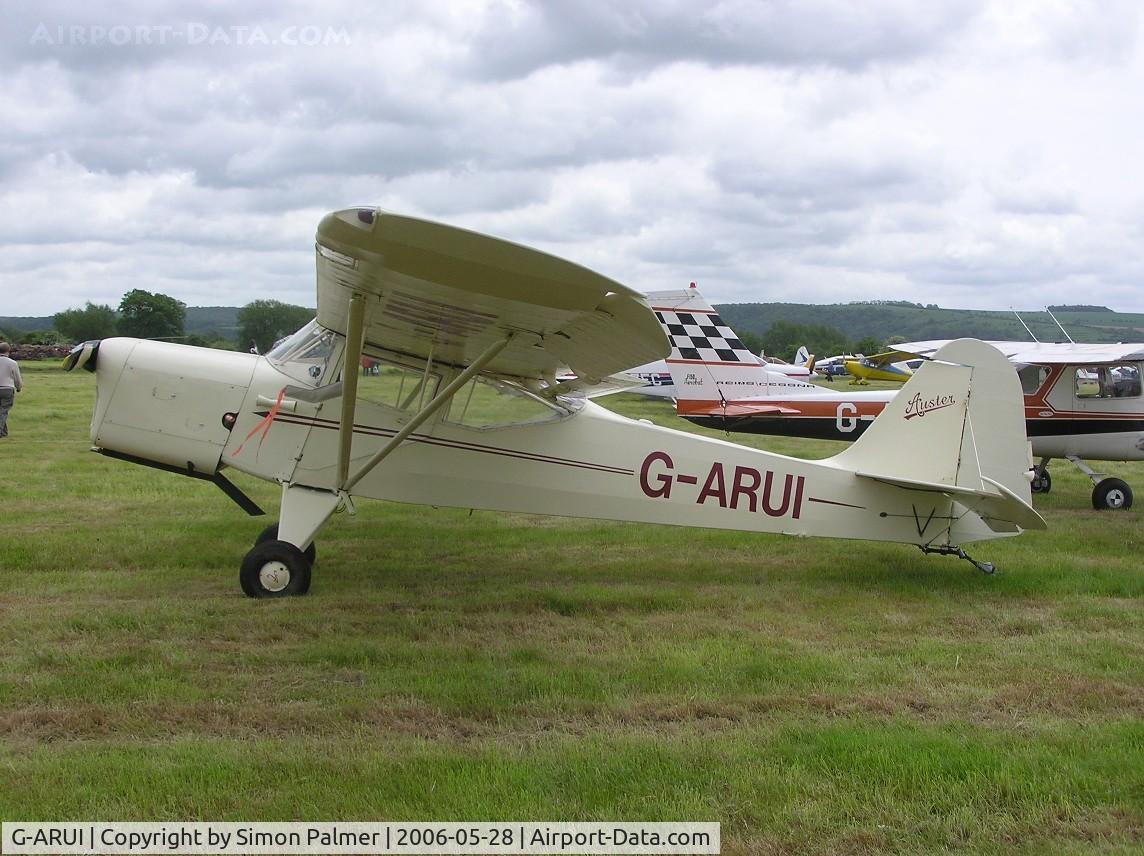 G-ARUI, 1962 Beagle A-61 Terrier 1 C/N 2529, An Auster proudly displays it's pedigree at Keevil.