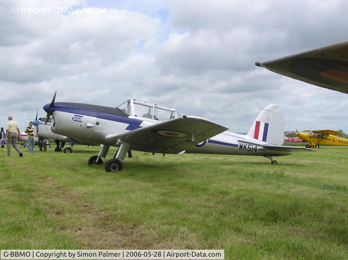 G-BBMO, 1952 De Havilland DHC-1 Chipmunk T.10 C/N C1/0550, de Havilland (Canada) Chipmunk in RAF marks at Keevil