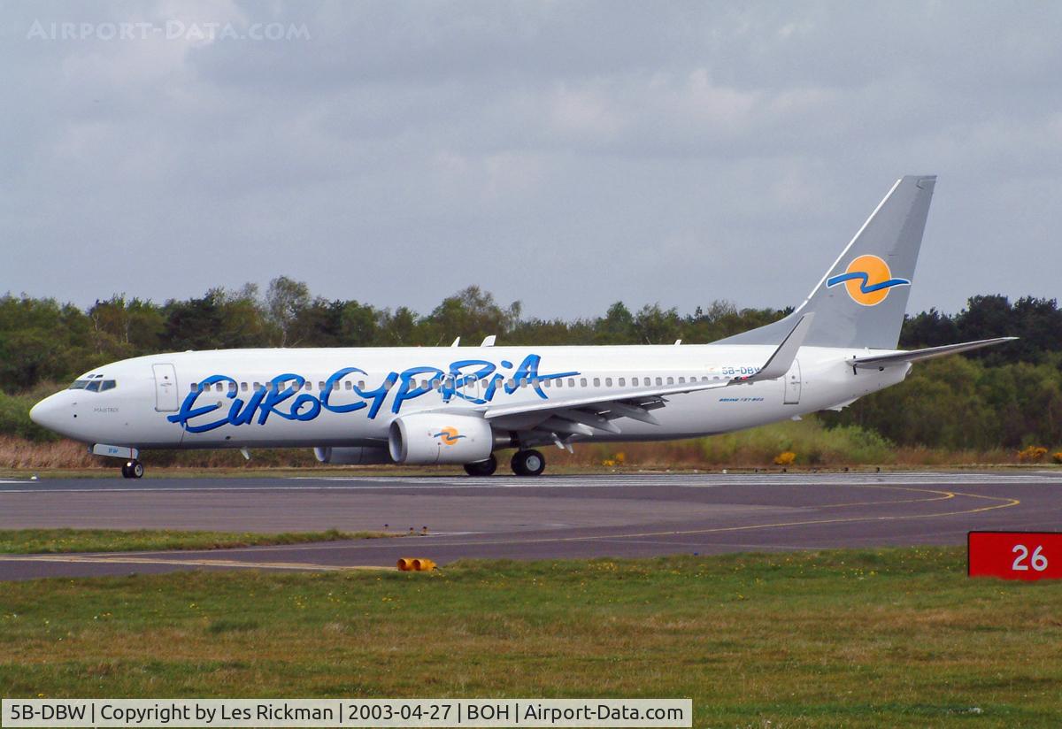 5B-DBW, 2003 Boeing 737-8Q8 C/N 30671, Boeing 737 8Q8